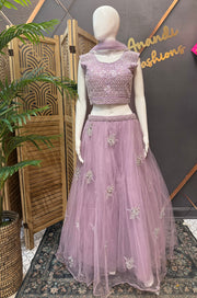 Lavender Party Wear Lehenga set