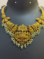 Heavy Temple Jewelry- Goddess Lakshmi Necklace set