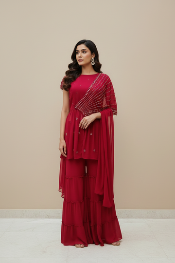 Sharara Dress Size 38 - Indian Party Wear with Embellishments