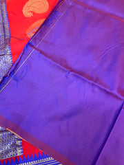 Red Paithani saree