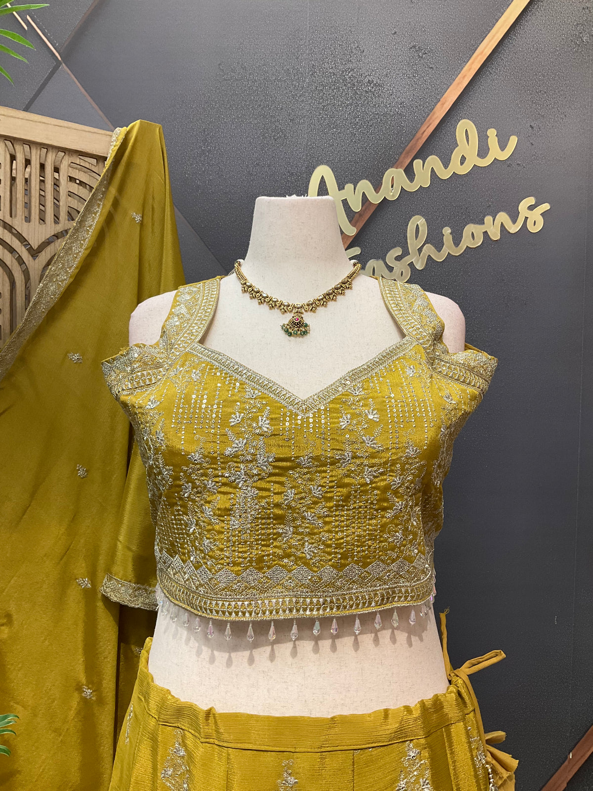 Pastel Gold - Plus size lehenga sets- Size 50