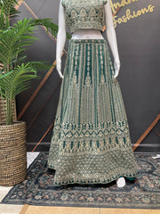 Heavy Embroidery Party Wear Lehenga Set - Bridal & Wedding