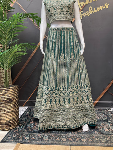 Heavy Embroidery Party Wear Lehenga Set - Bridal & Wedding
