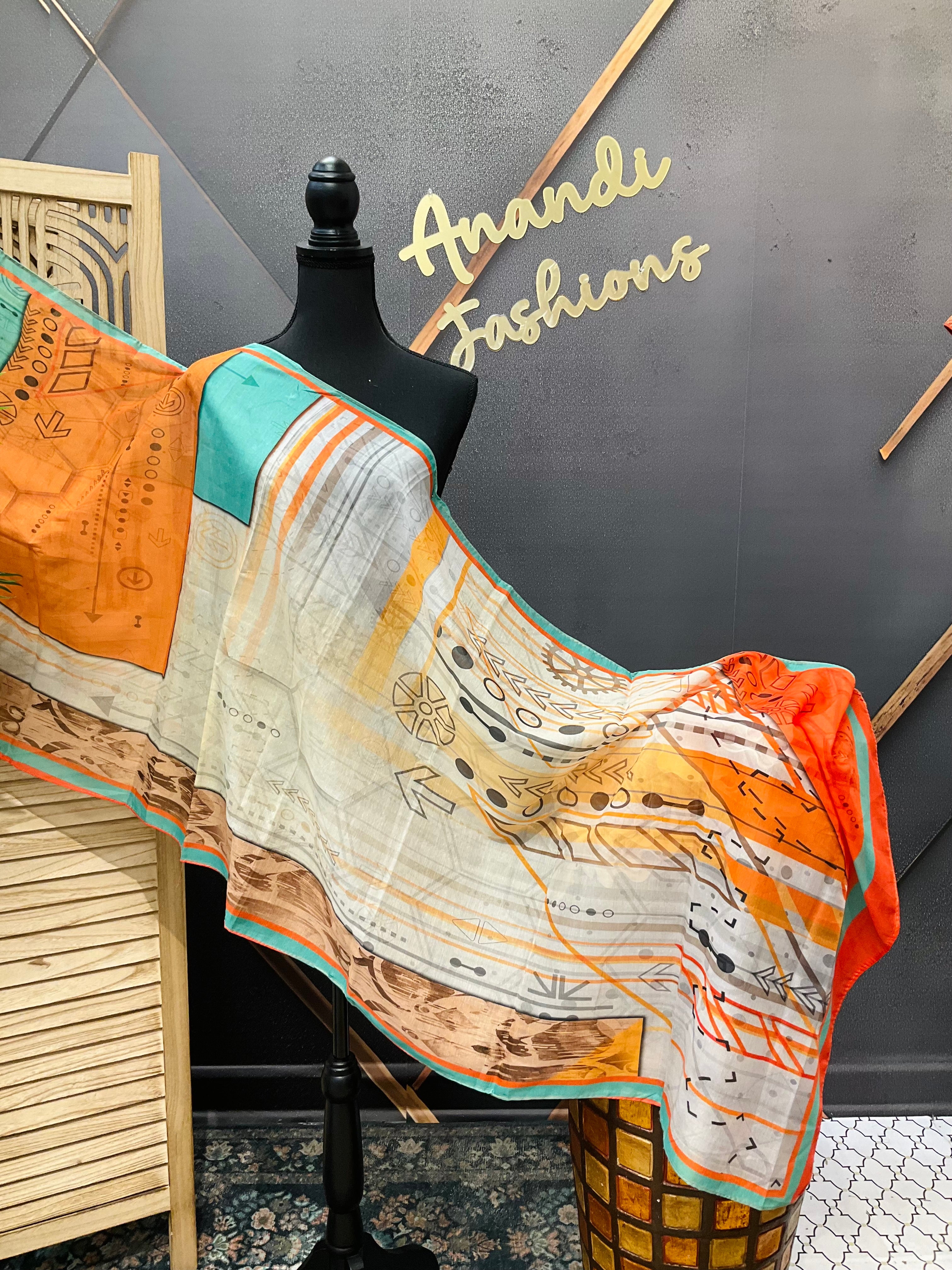 Multicolor Digital print duppatta