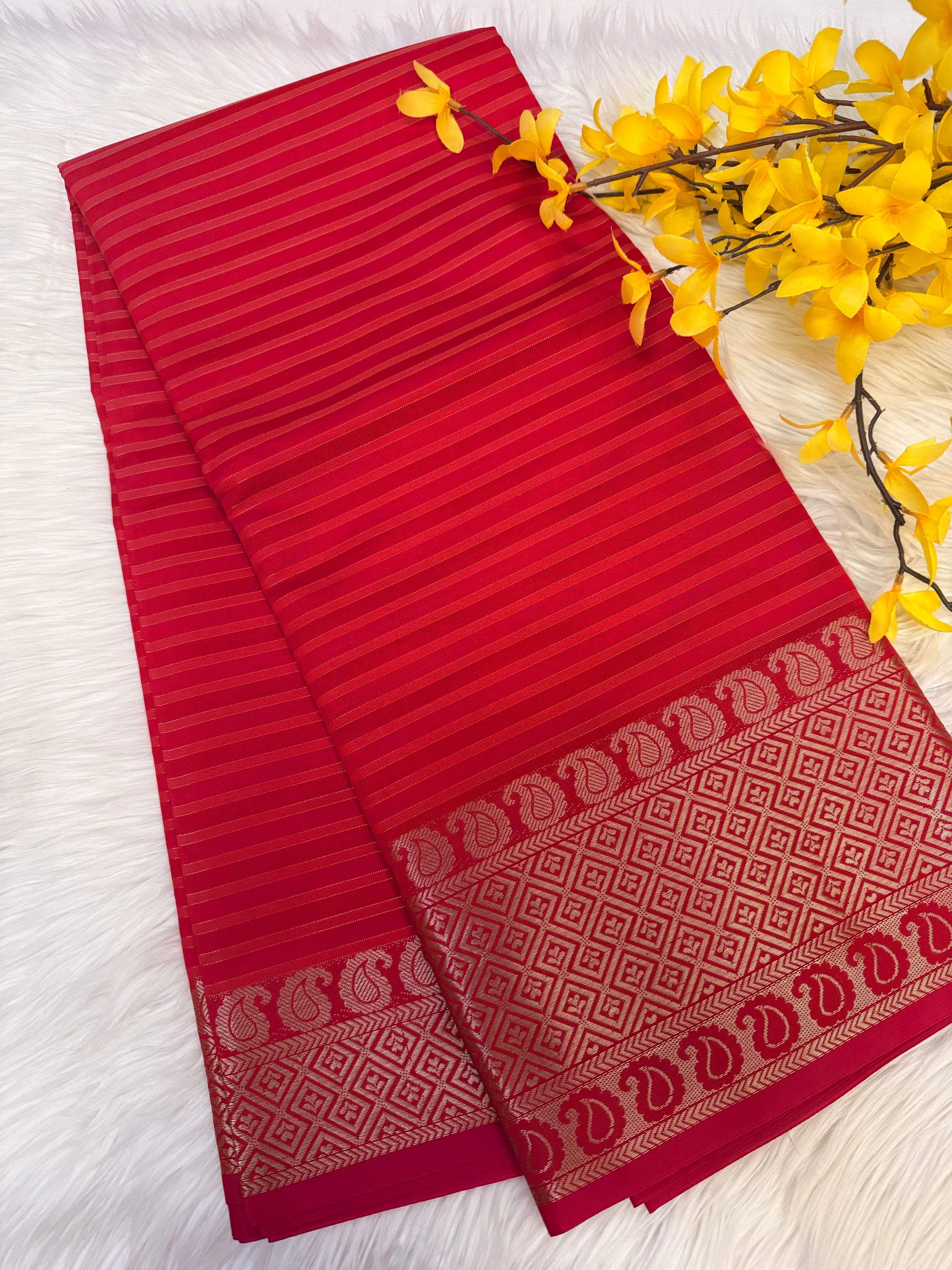 Red Soft Silk Saree