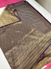 Purple Benarasi saree