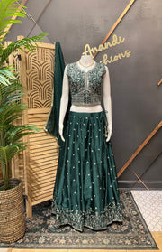 Satin Silk Lehenga Set