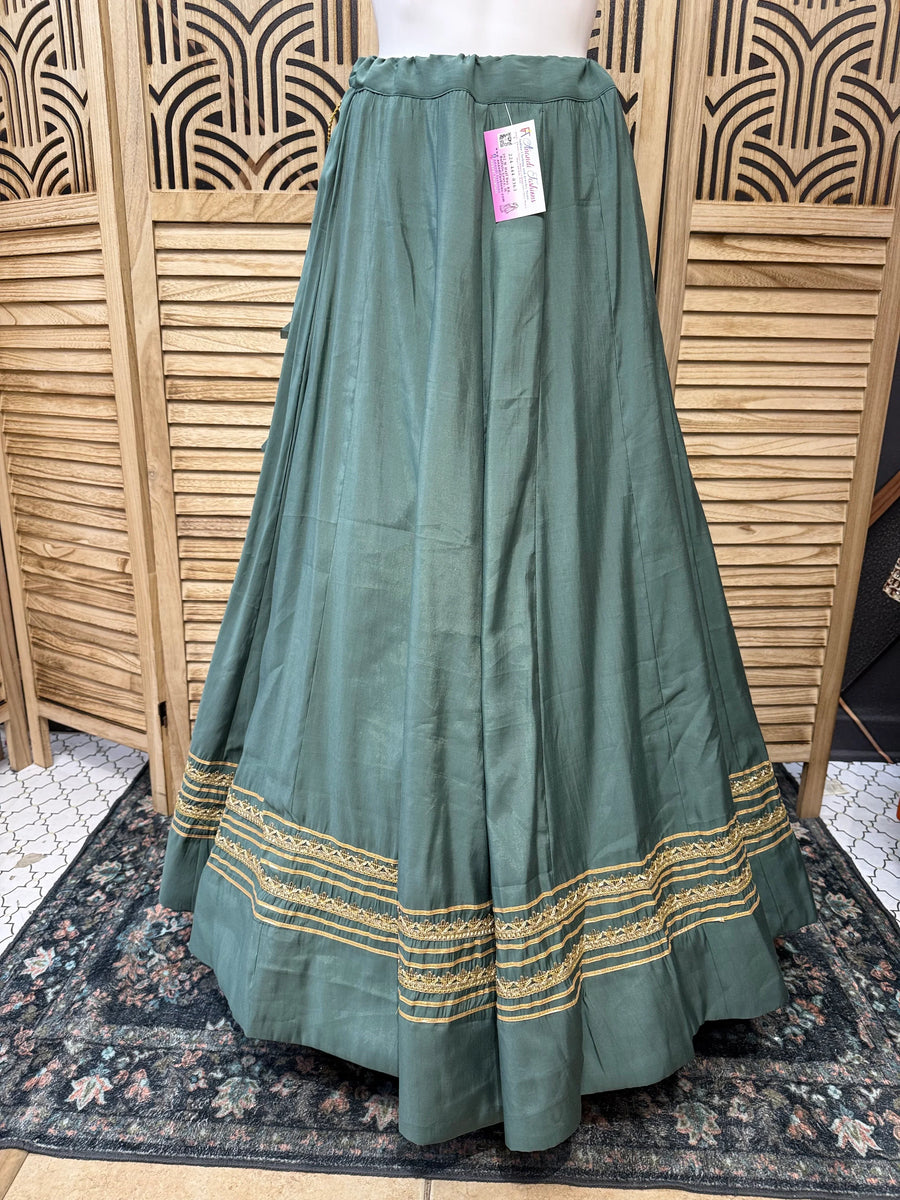 Garba Special Satin Silk Skirt - Navratri Dance Wear