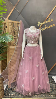 Light purple Party Wear lehanga set