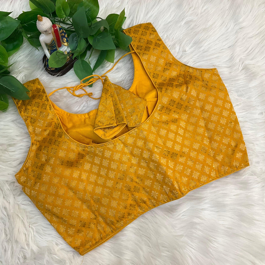 Benarasi Style - Front opening Brocade Blouse