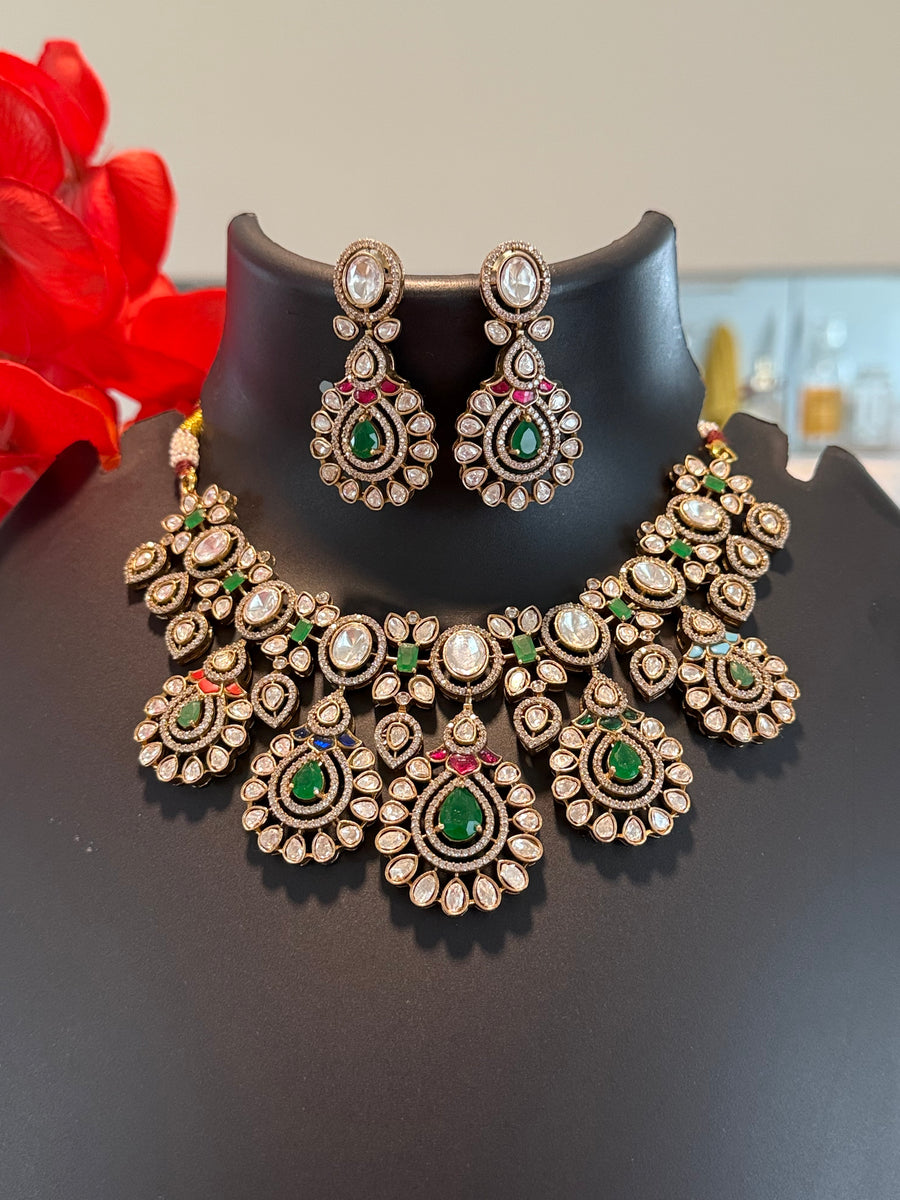 Moissanite Necklace Set