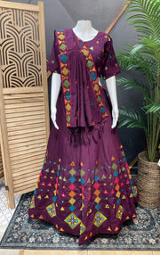 Navratri Special Cotton Chaniya Choli Set - Garba Dance Wear