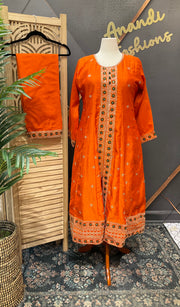 Plus Size Anarkali Kurti Set
