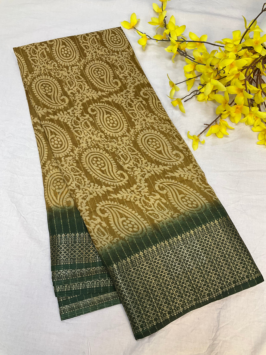 Light Weight Sarees with Mango Design