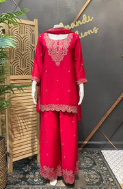 Size 44- Pink - Party Wear Palazzo Sets