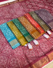 Saree with Bandhini Print