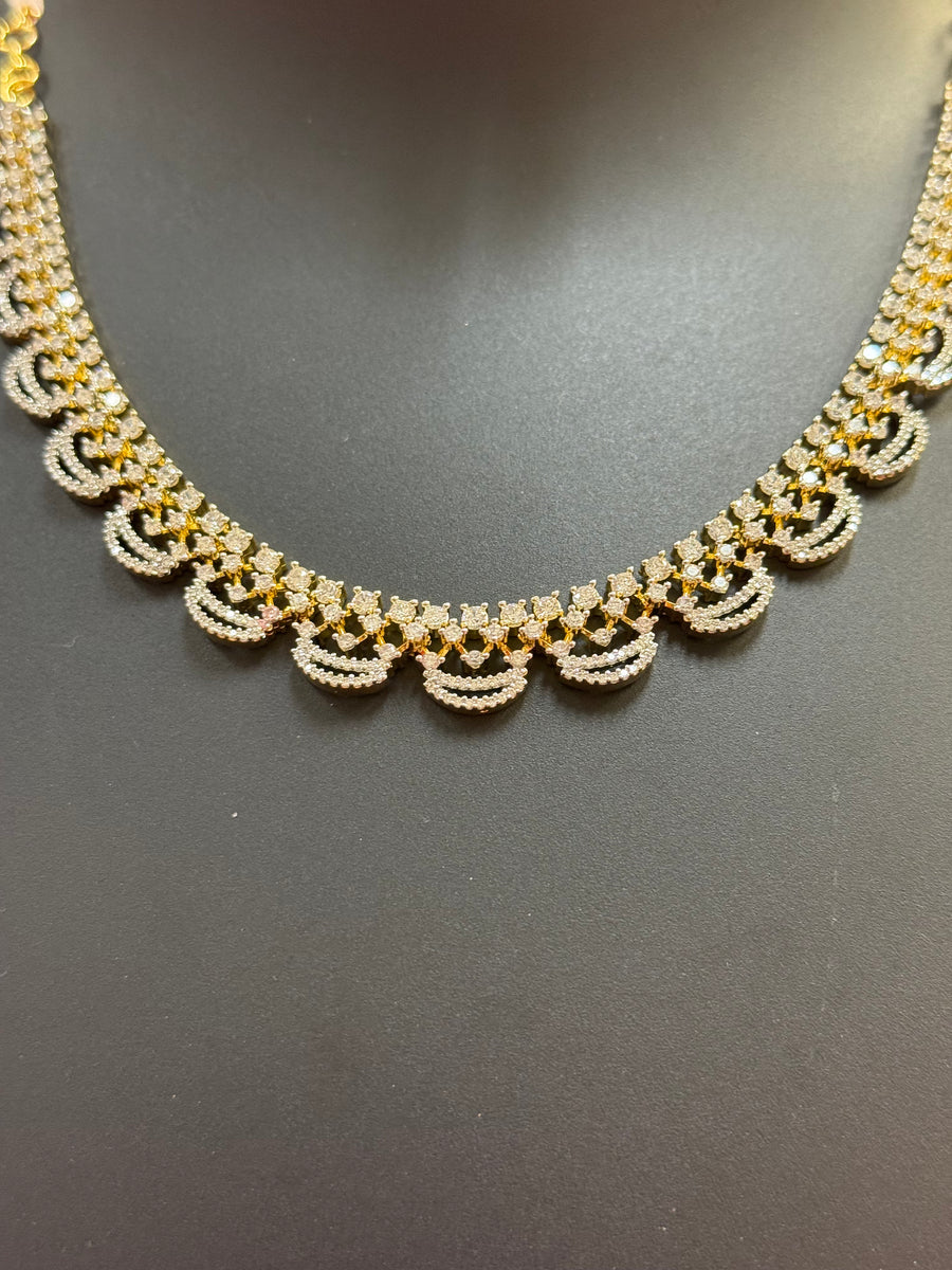 CZ Party Wear Necklace set
