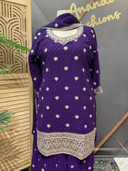 Plus Size /46 Georgette Sharara Set