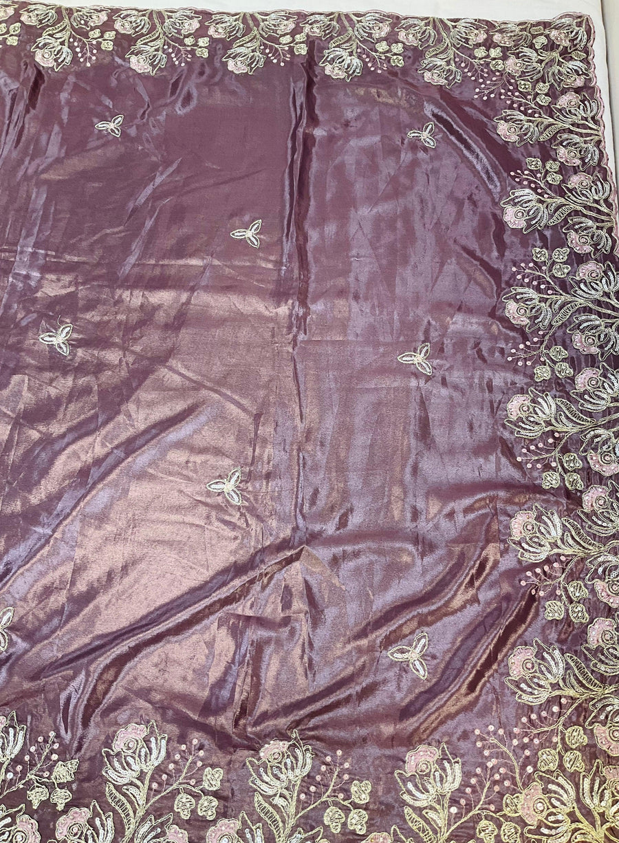 Party wear saree blouse size 40(fits upto 44)