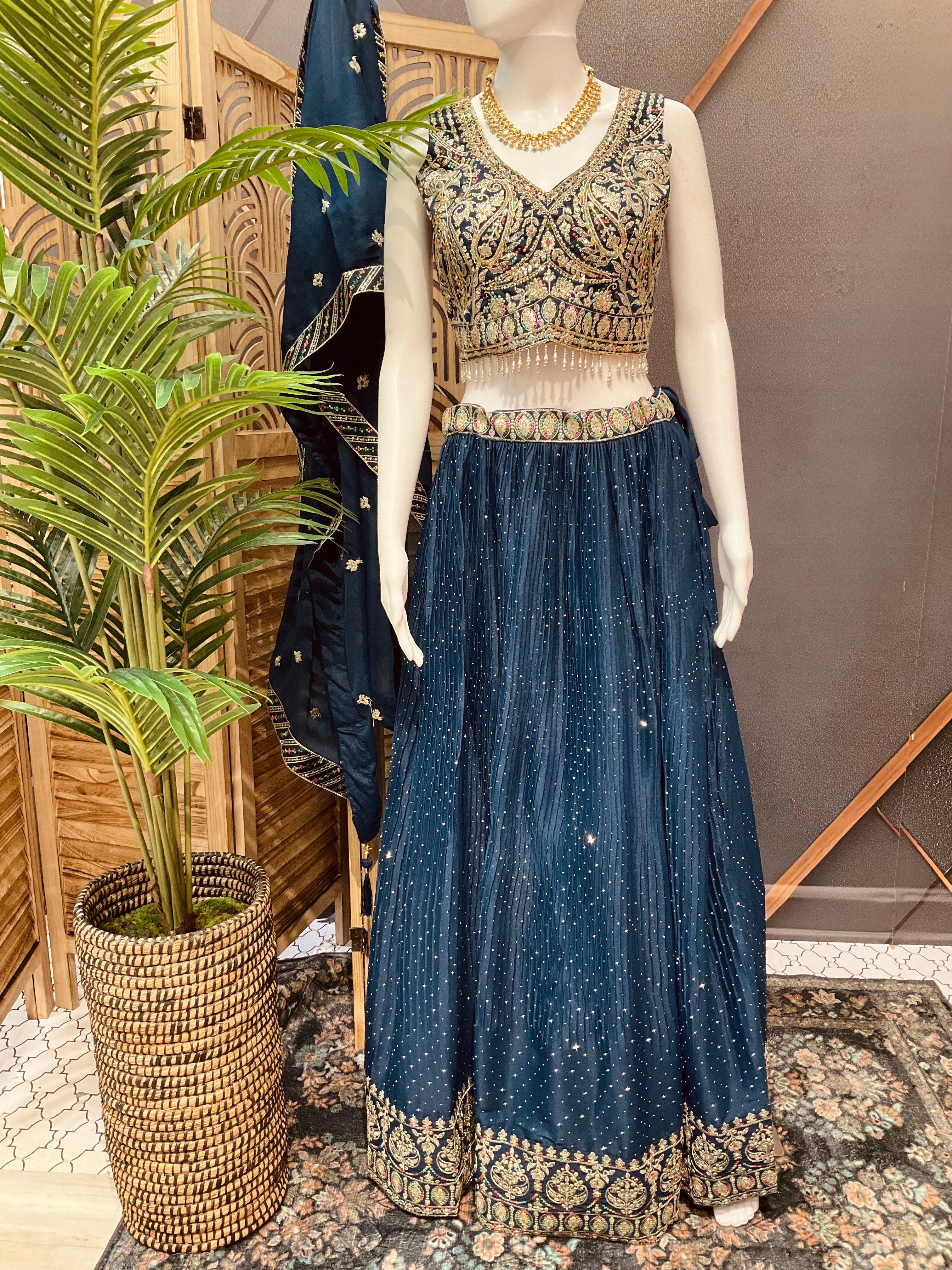 Heavy Party Wear Lehenga set with Embroidery work