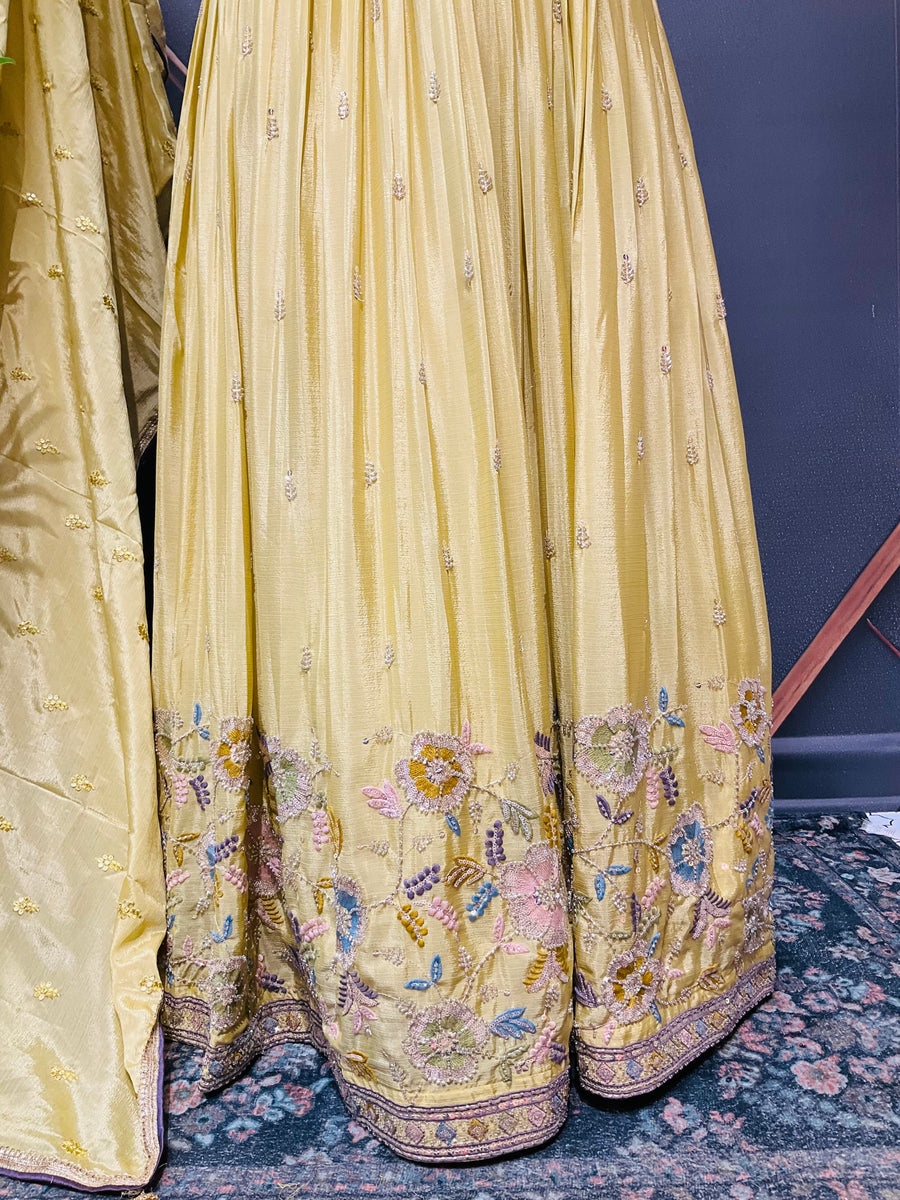 Yellow Designer Lehanga set