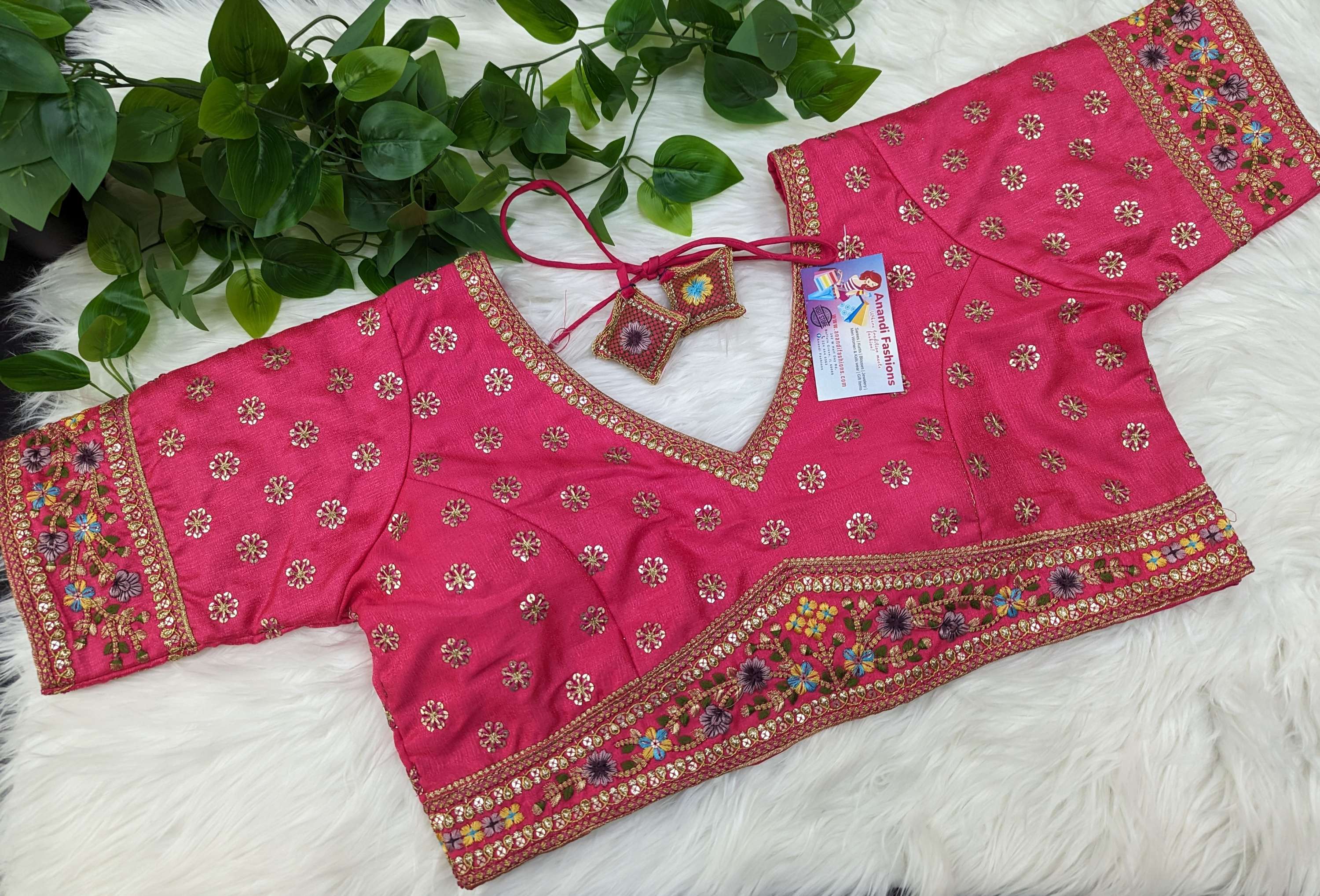 Raw Silk Work blouses size 42 image 0