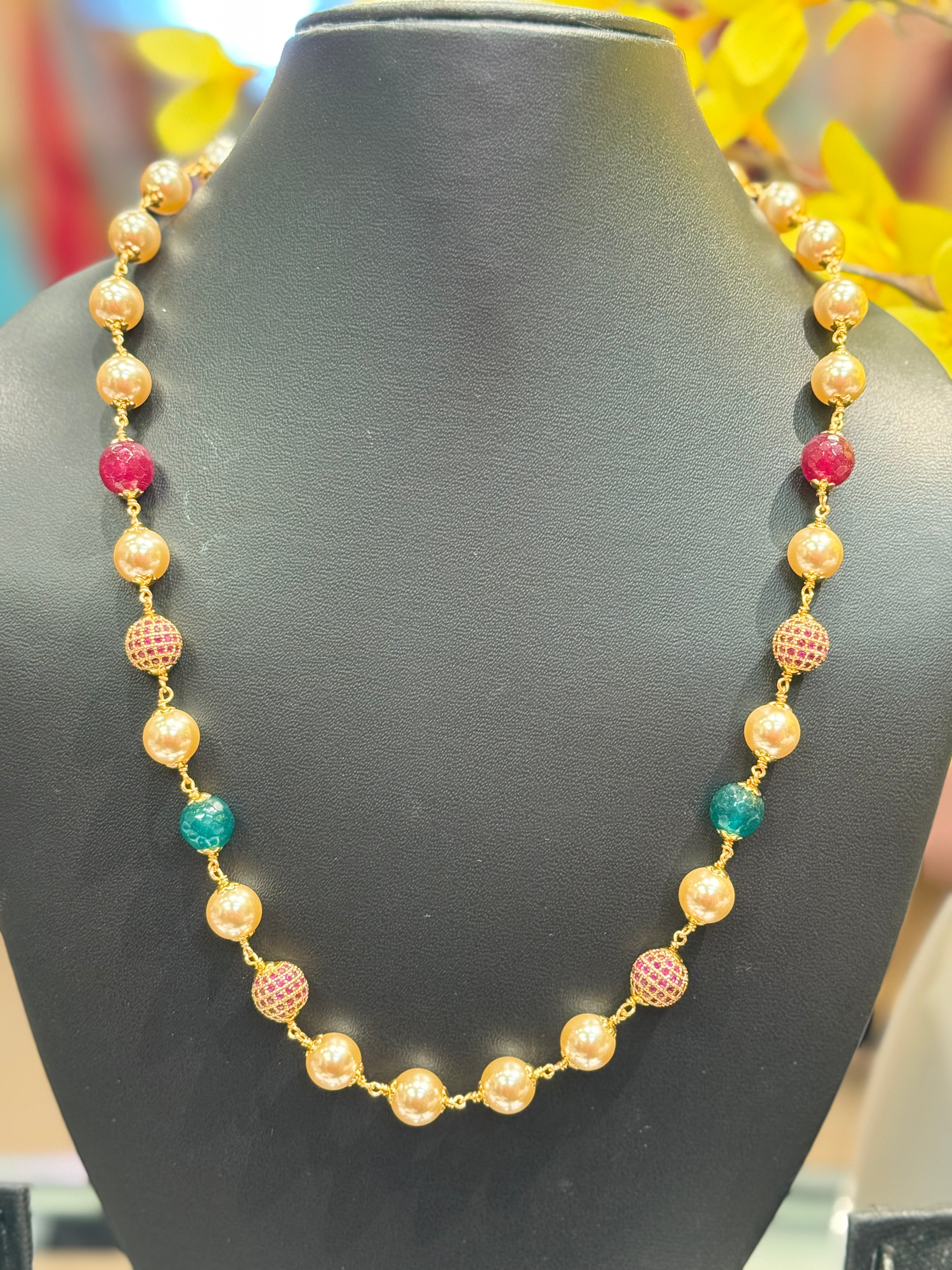 Multicolor Beads - Pearl Mala image 0