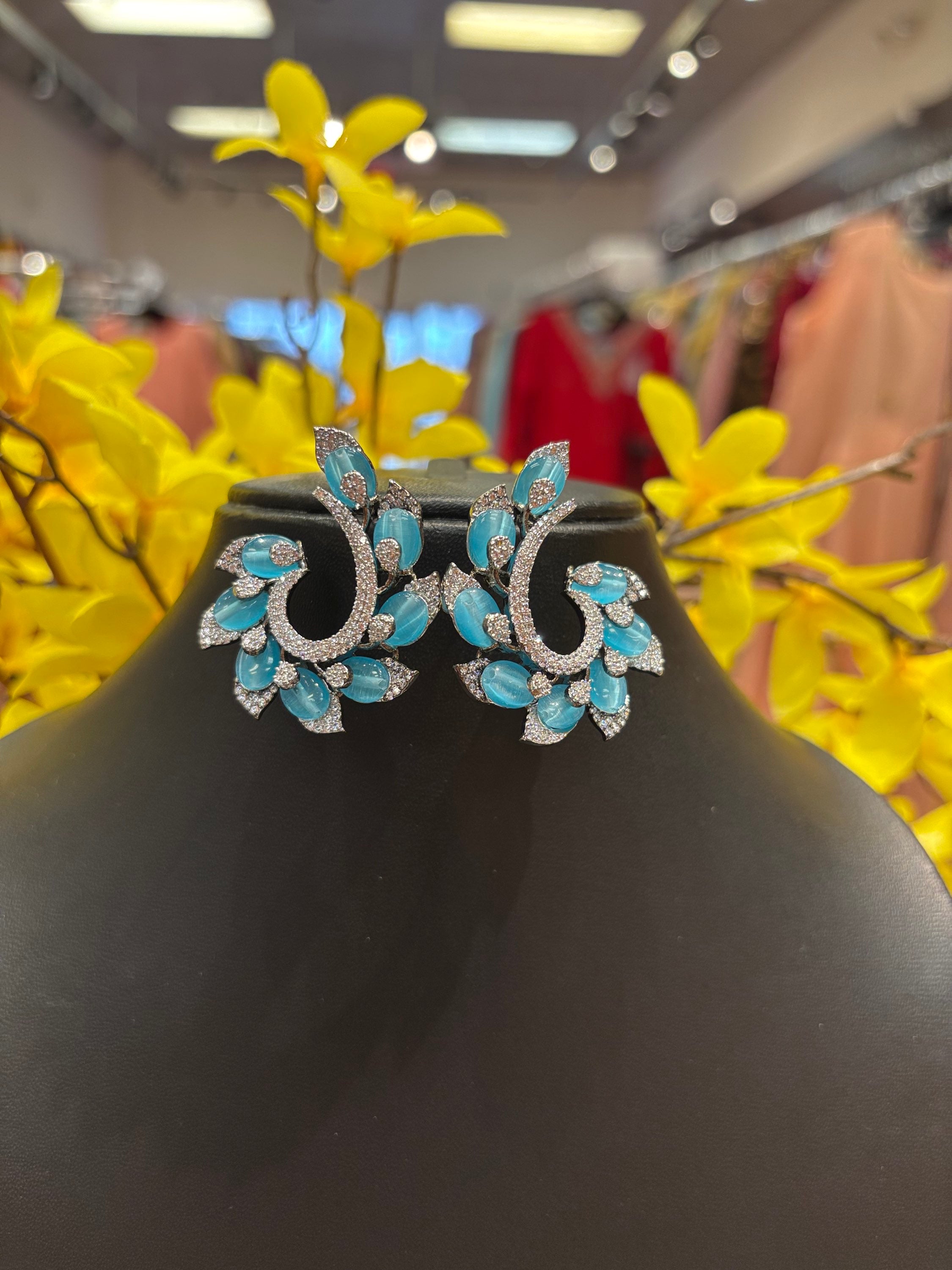 Designer Earrings with Monalisa Beads image 0