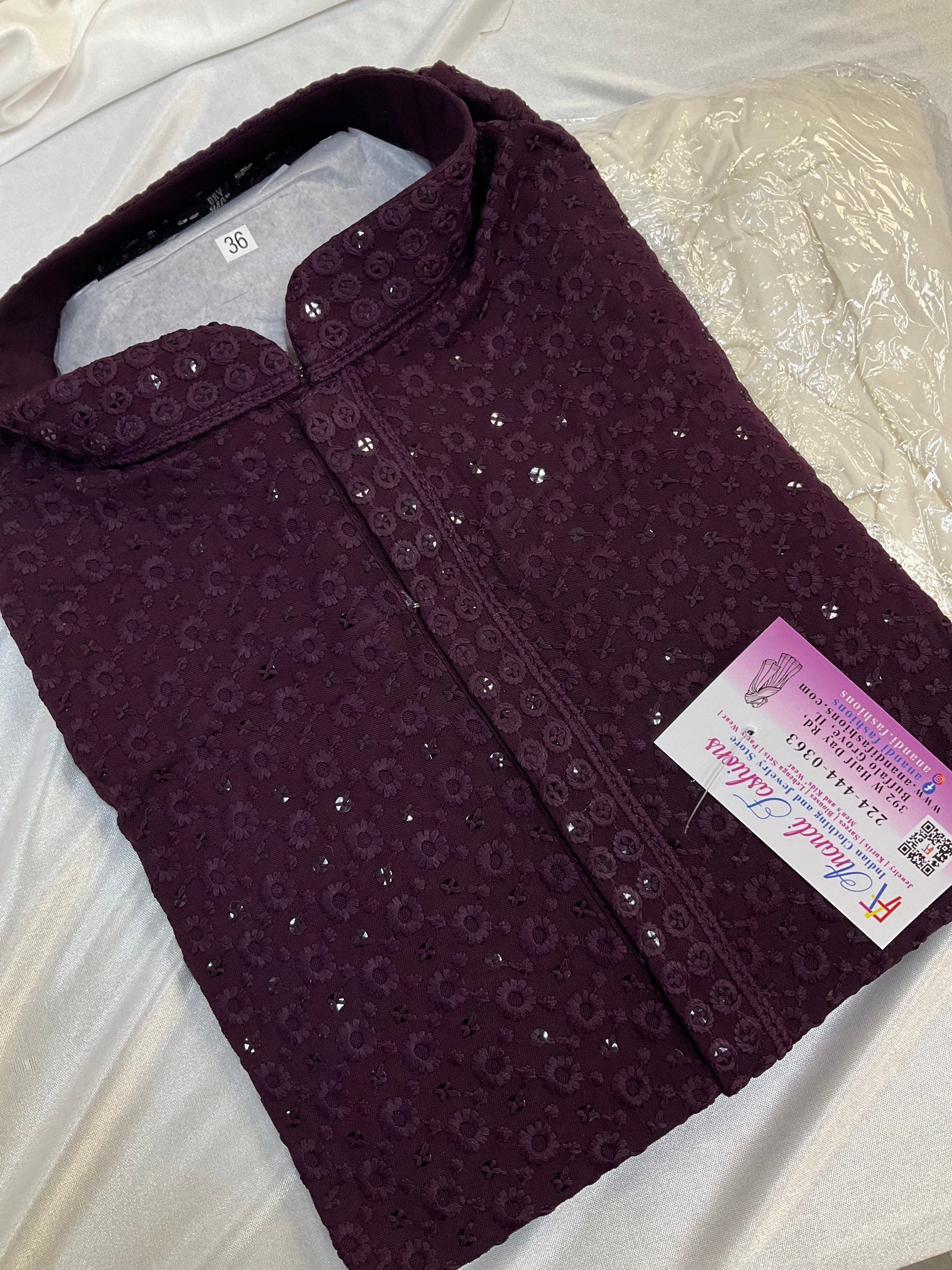 Chikankari Kurta Pajama set image 1