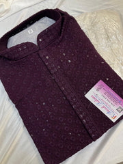 Chikankari Kurta Pajama Set - Traditional Embroidery Ethnic Wear