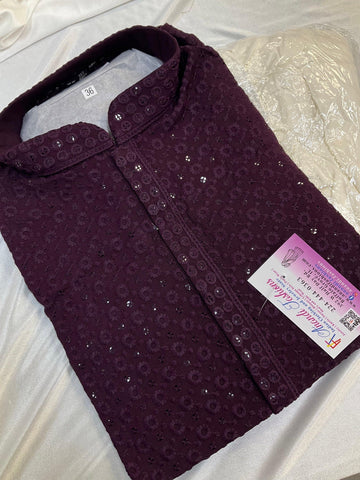 Chikankari Kurta Pajama Set - Traditional Embroidery Ethnic Wear