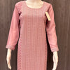 Pastel Colors-Georgette Chikankari Kurti - Elegant and stylish Chikankari Kurti