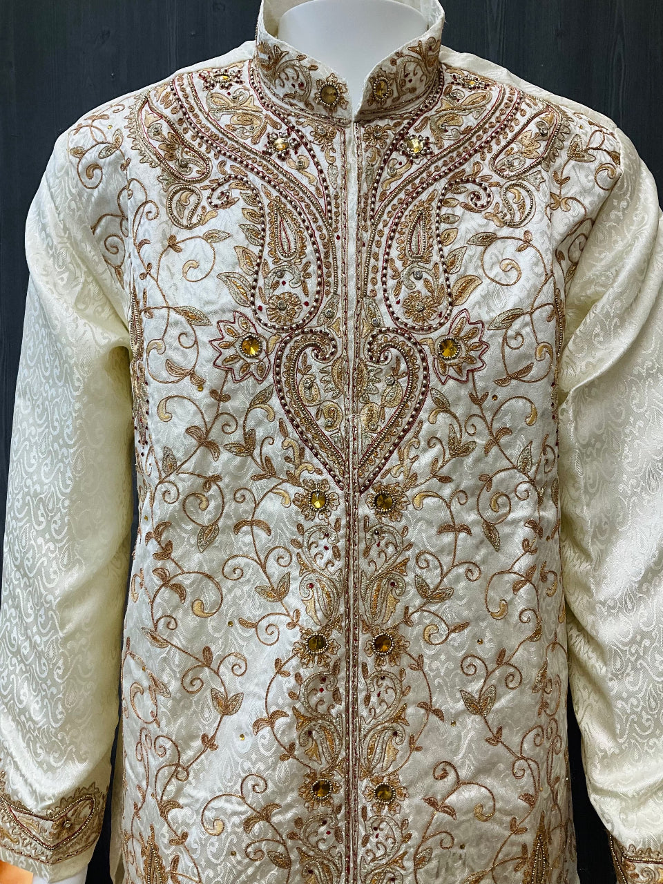 Sherwani - Stunning and Elegant Men’s bridal wear sherwani fits 42-44-46 image 2