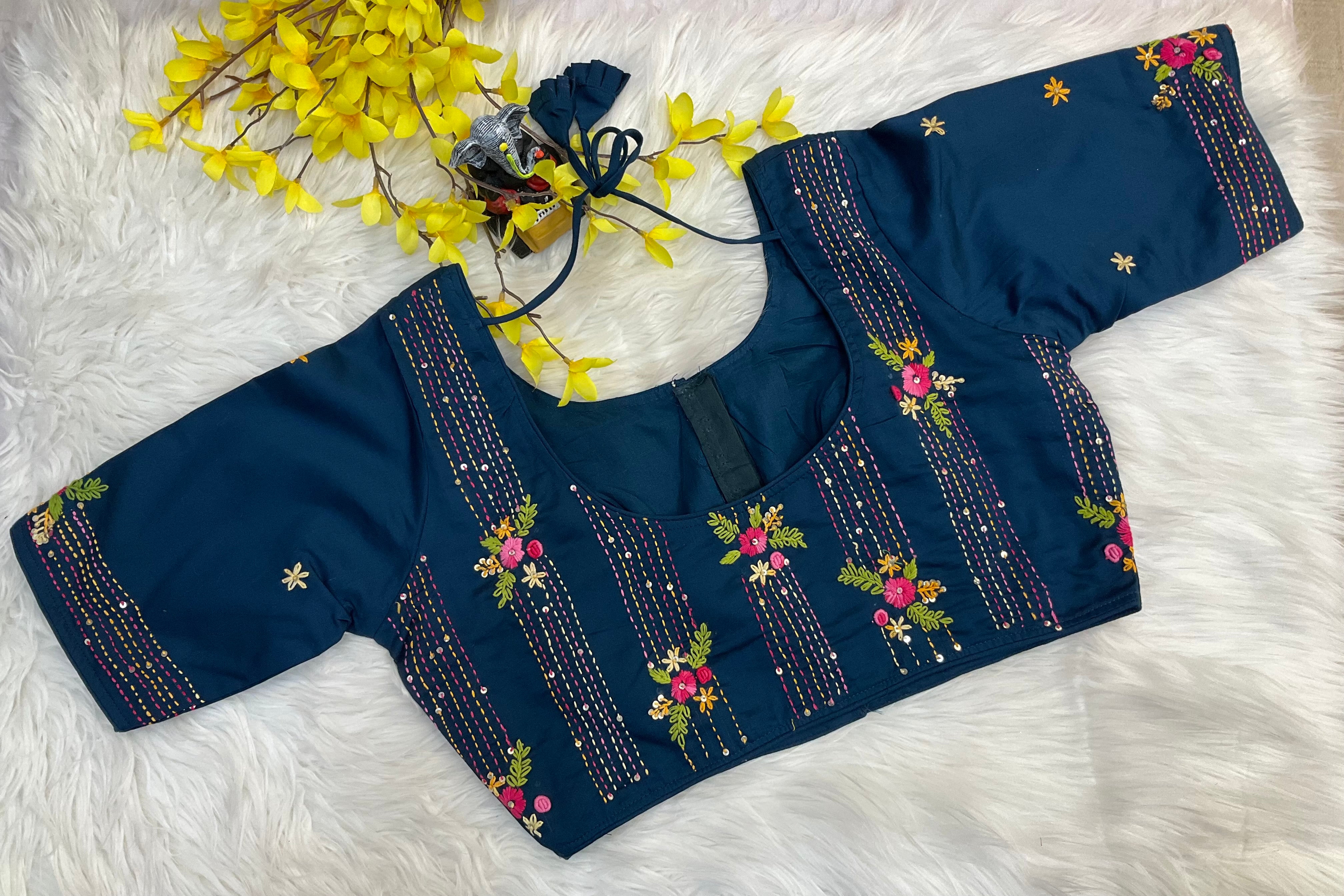 Embroidery Work Blouses- Size 40
