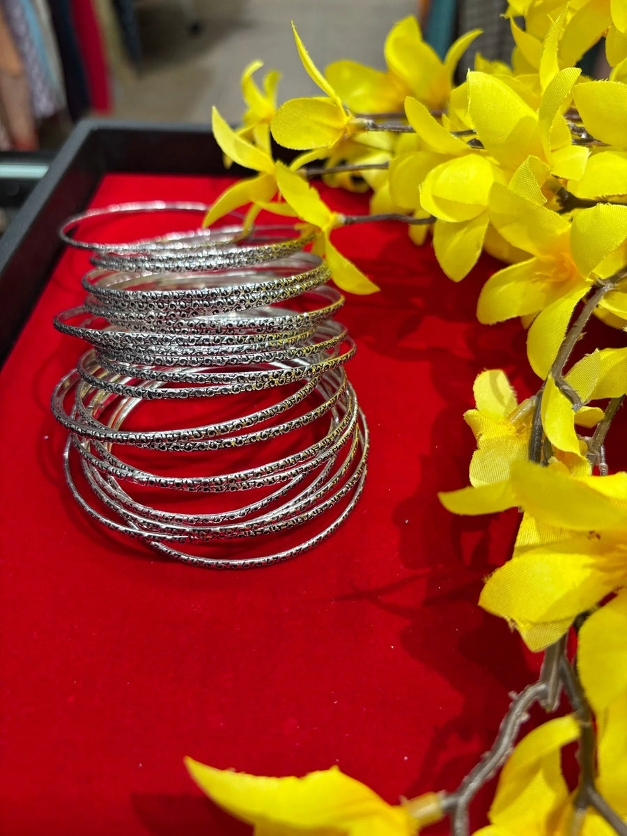 24 pieces Thin German Silver set - Size 2.6