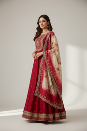 Plus Size Pink Ethnic Gown Anarkali Dress