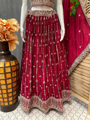 Heavy Party Wear Lehenga Choli Set - Wedding & Festive Wear