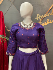 Purple Garba Chaniya Choli set