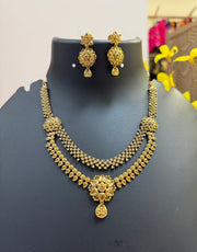 Antique Finish 2 Layer Necklace set