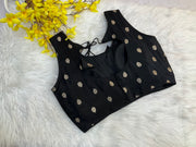 Black Natural Crepe Blouse