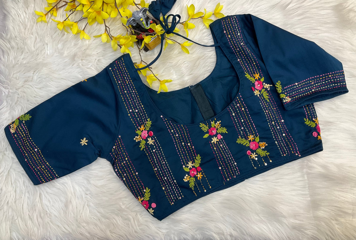 Embroidery Work Blouses- Size 40