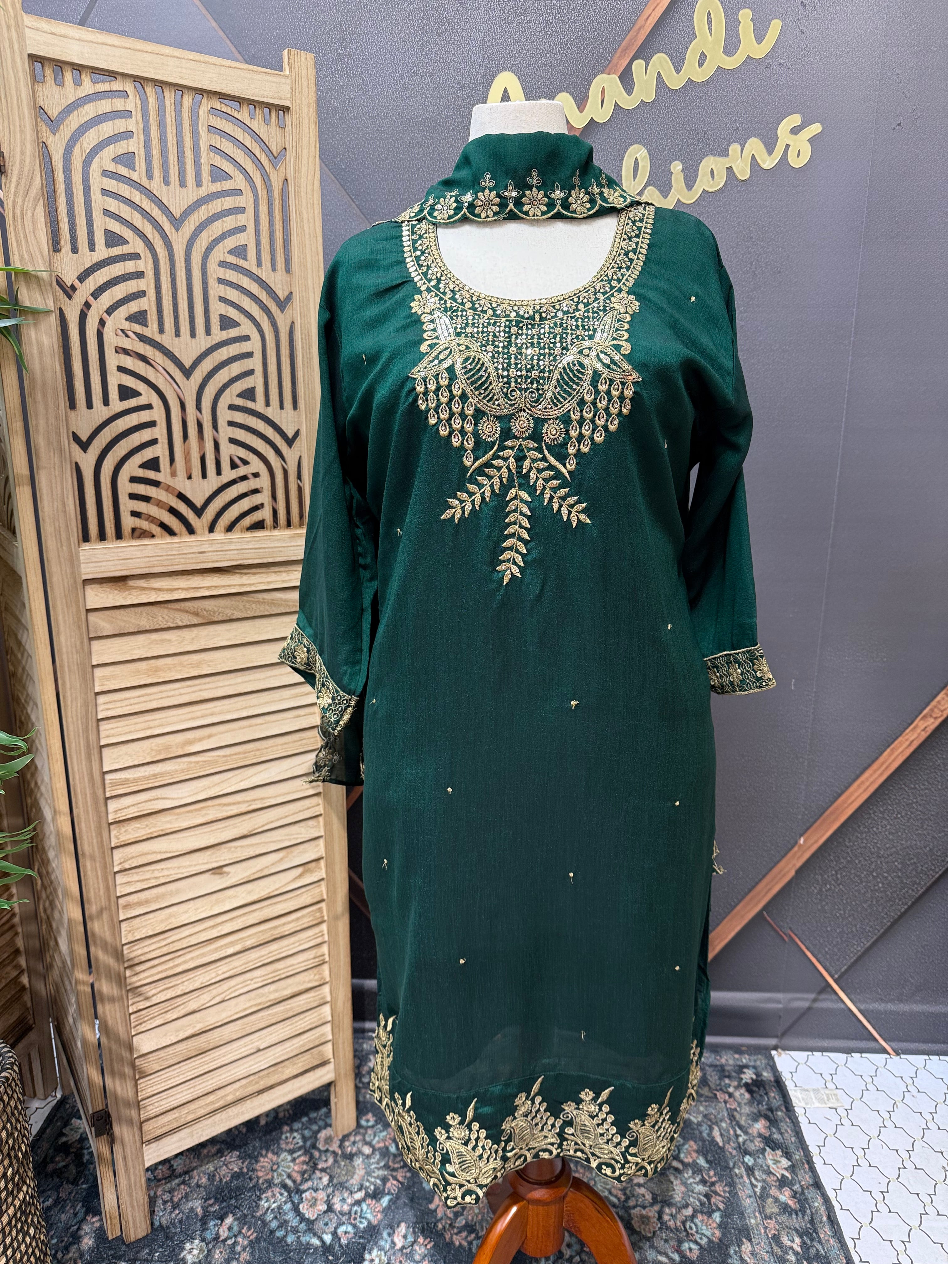 Plus Size - Party Wear Kurti set