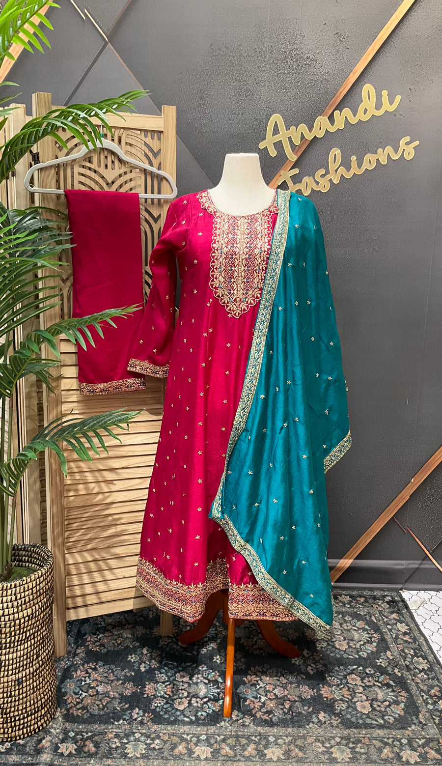 Size 44- Anarkali Party Wear Kurti Set