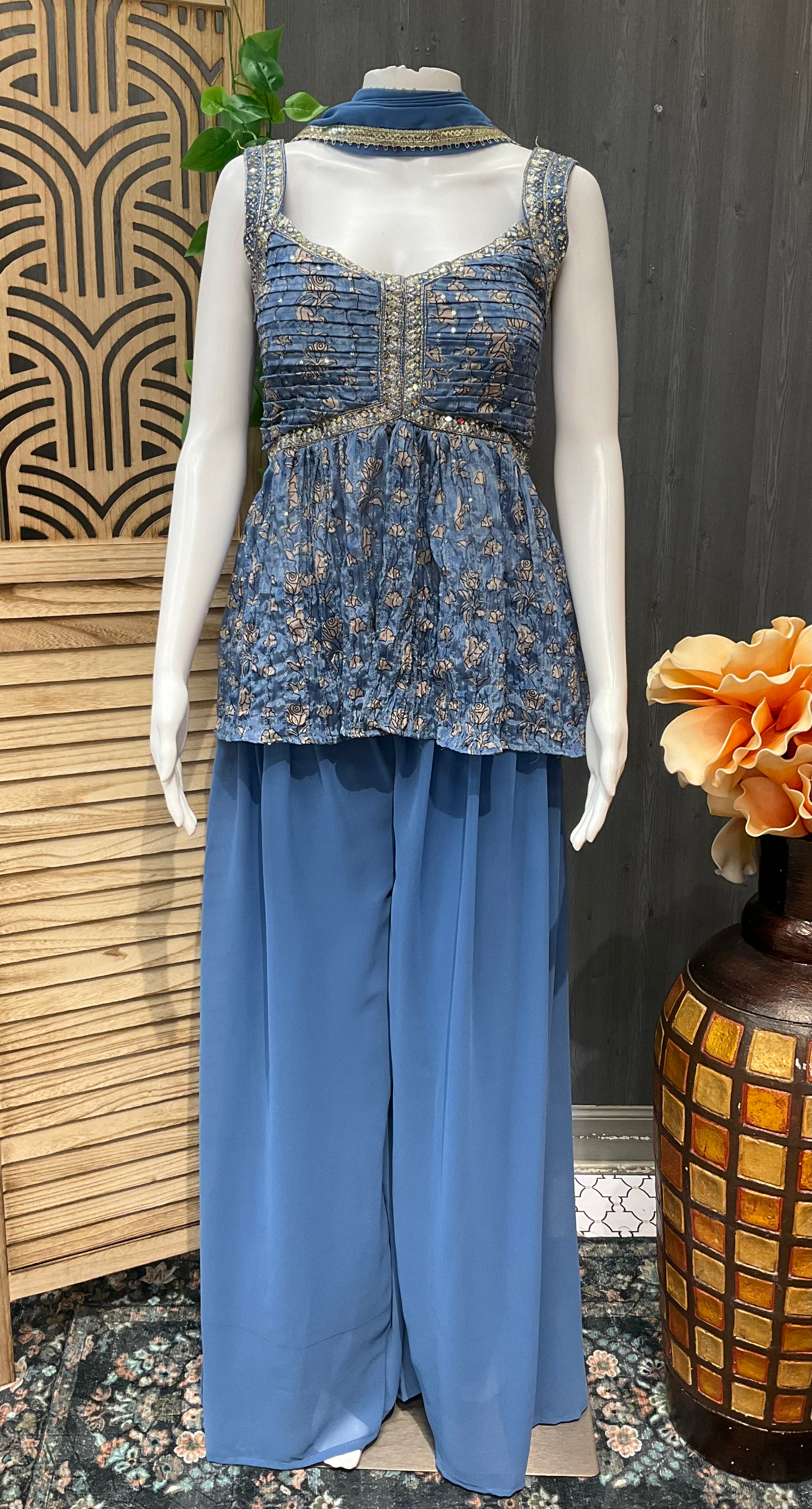 Indo Western Style-Party wear Palazzo Sets image 2