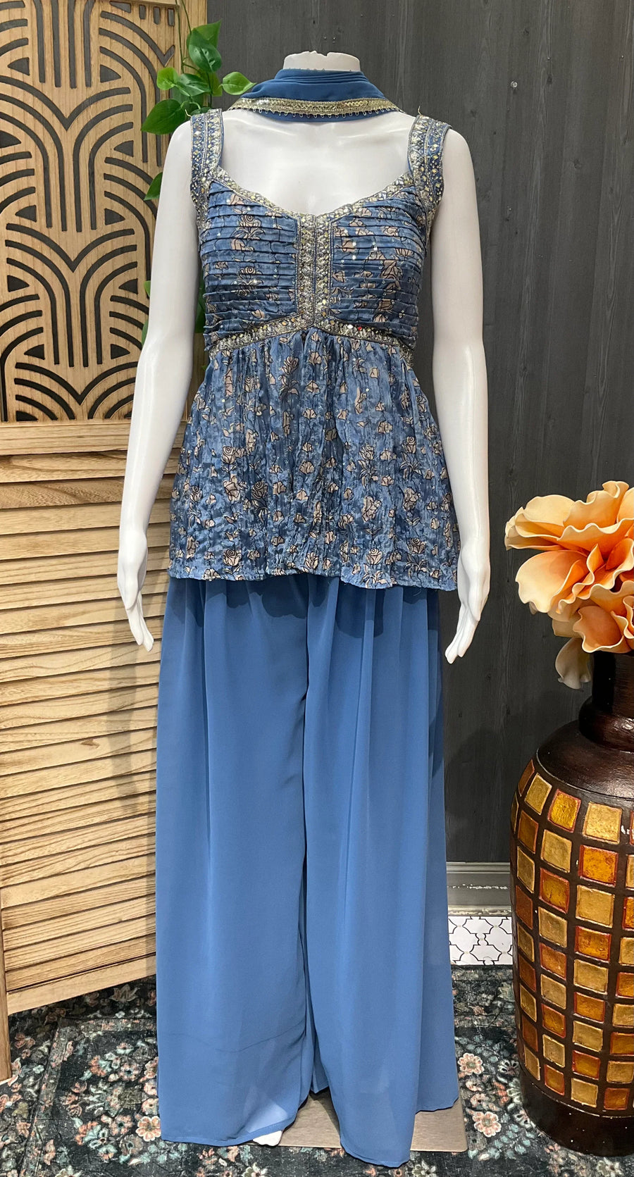 Indo Western Style-Party wear Palazzo Sets