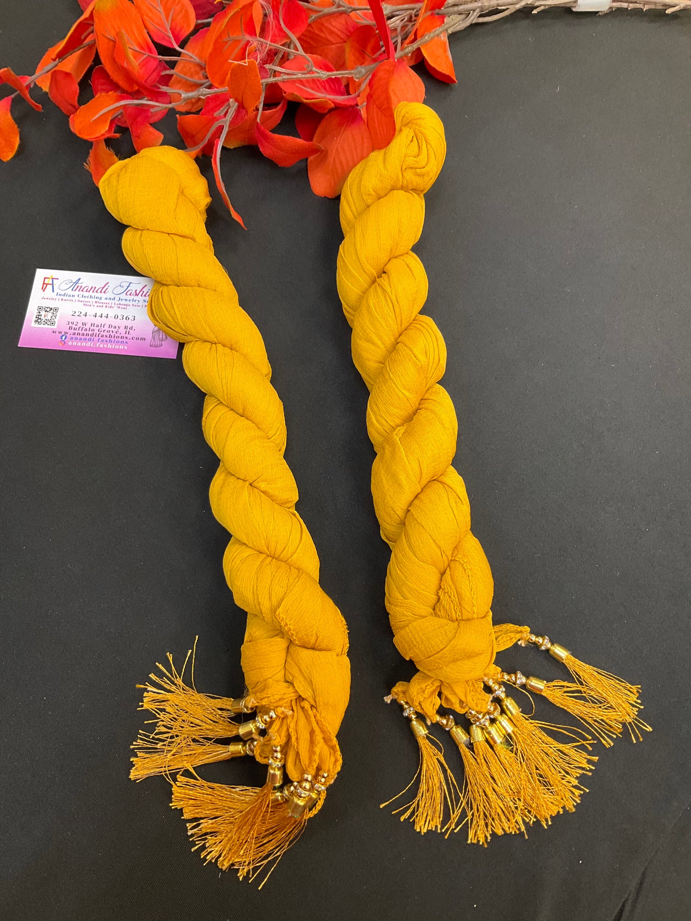 Mustard Yellow Chiffon Dupattas  image 0