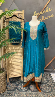 Plus Size Anarkali Kurti Set