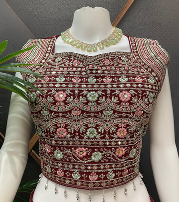 Onion Pink Chiffon Lehenga Set - Party & Wedding Wear