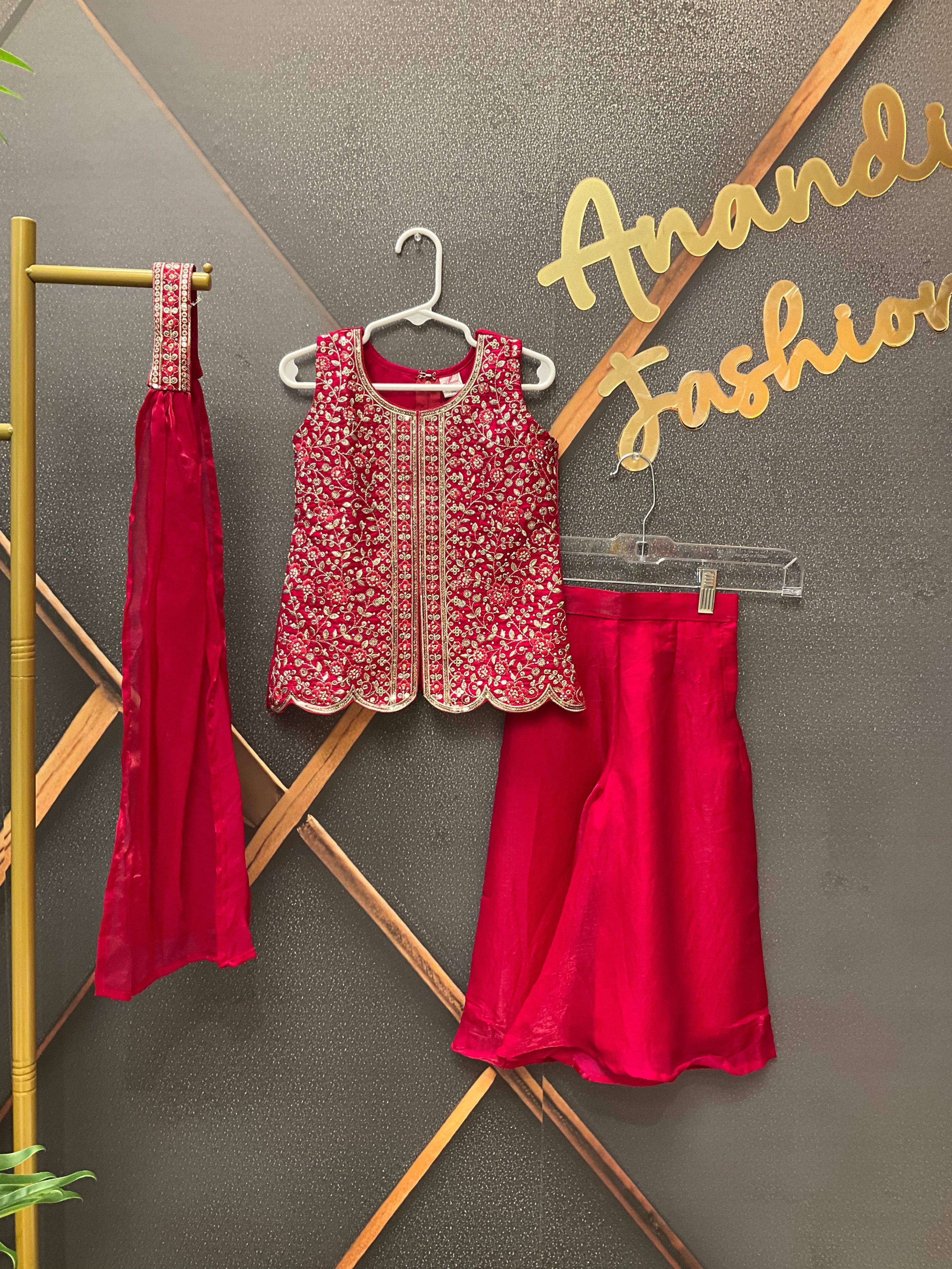 Toddler Pink Palazzo set