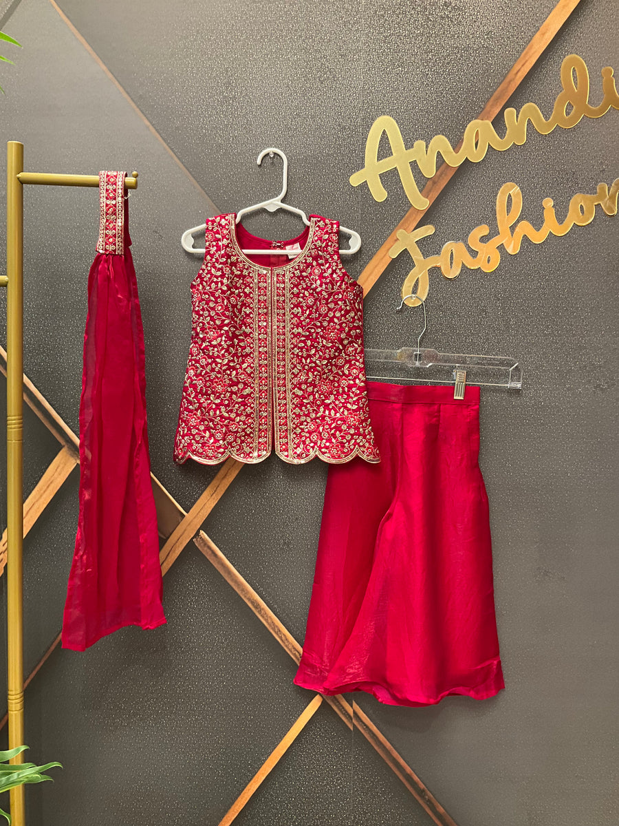 Toddler Pink Palazzo set